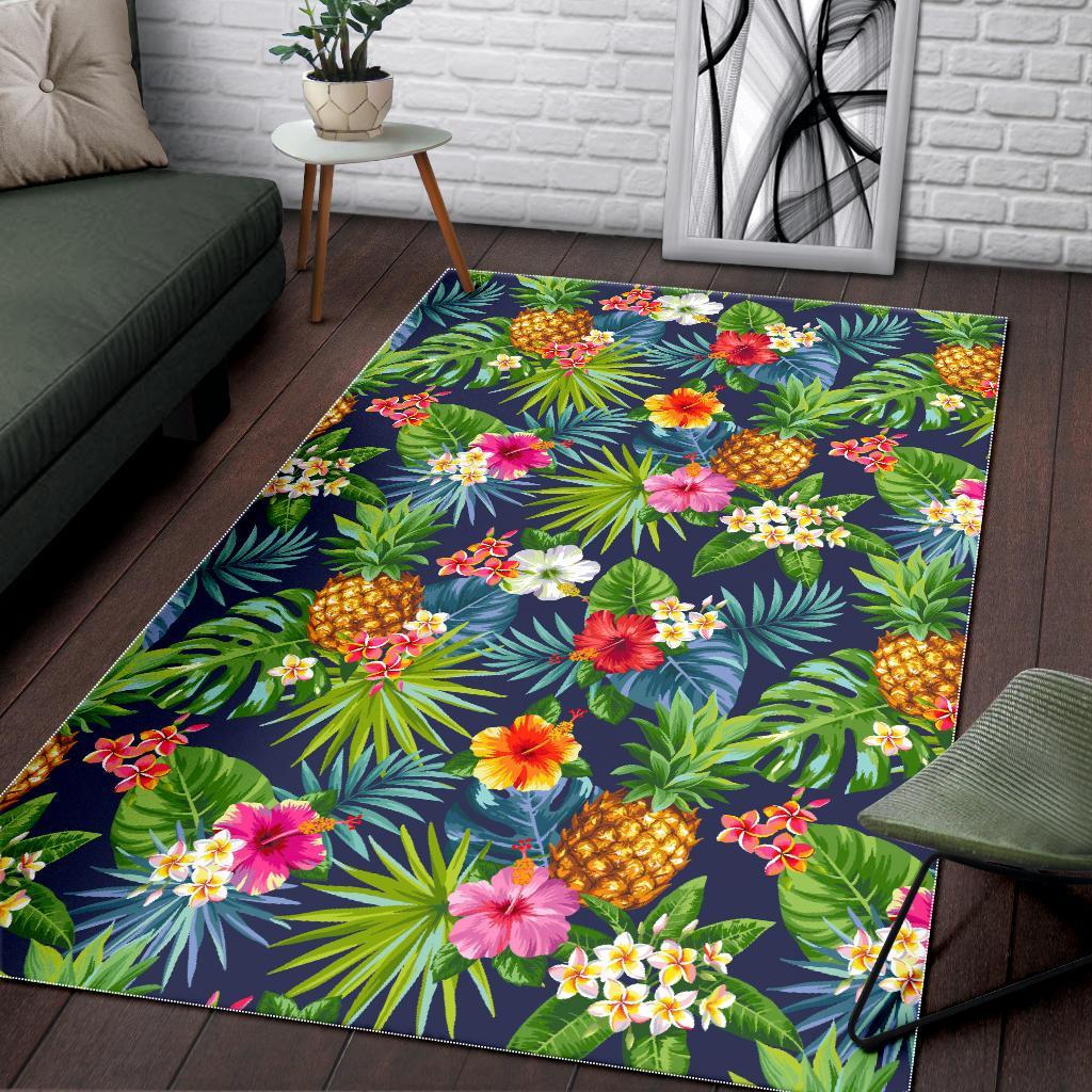 Aloha Hawaii Tropical Pattern Print Area Rug