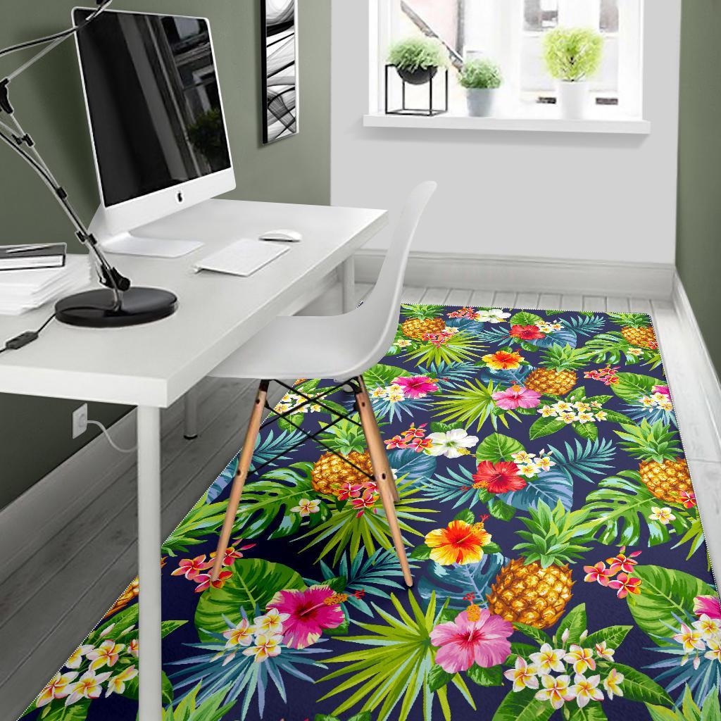 Aloha Hawaii Tropical Pattern Print Area Rug