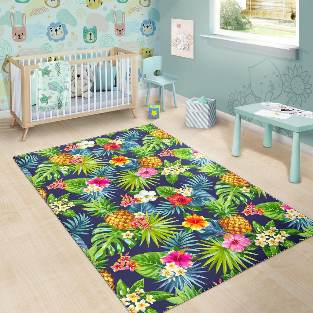 Aloha Hawaii Tropical Pattern Print Area Rug