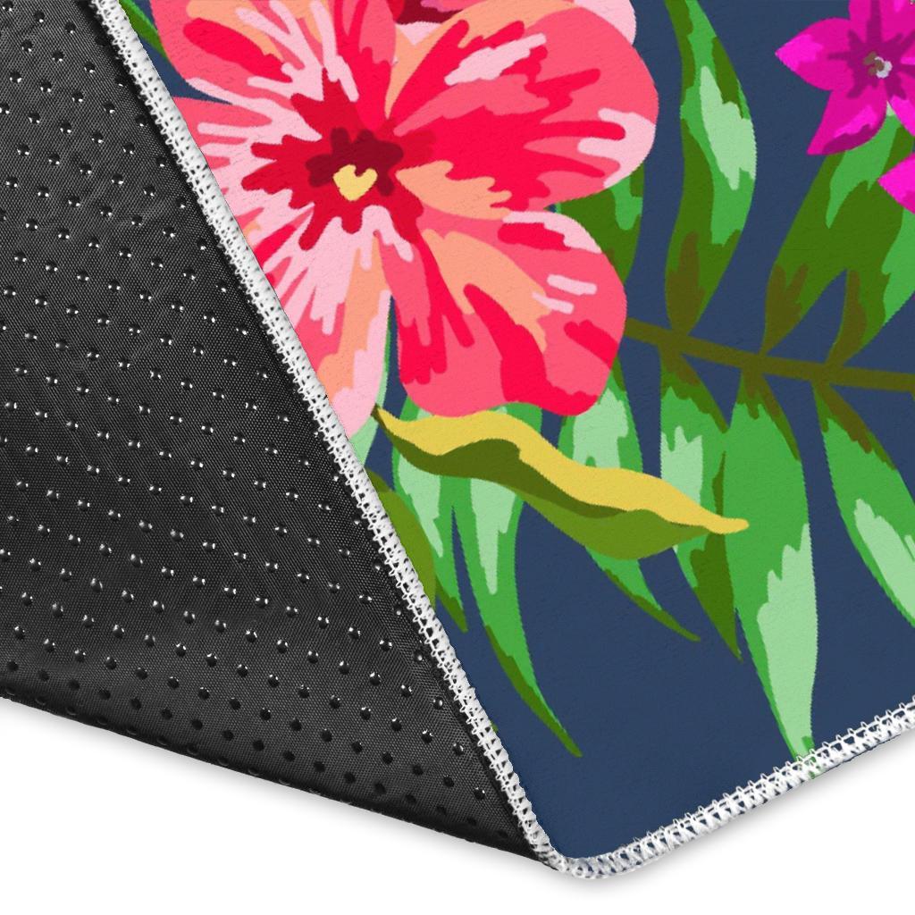 Aloha Hawaiian Flowers Pattern Print Area Rug