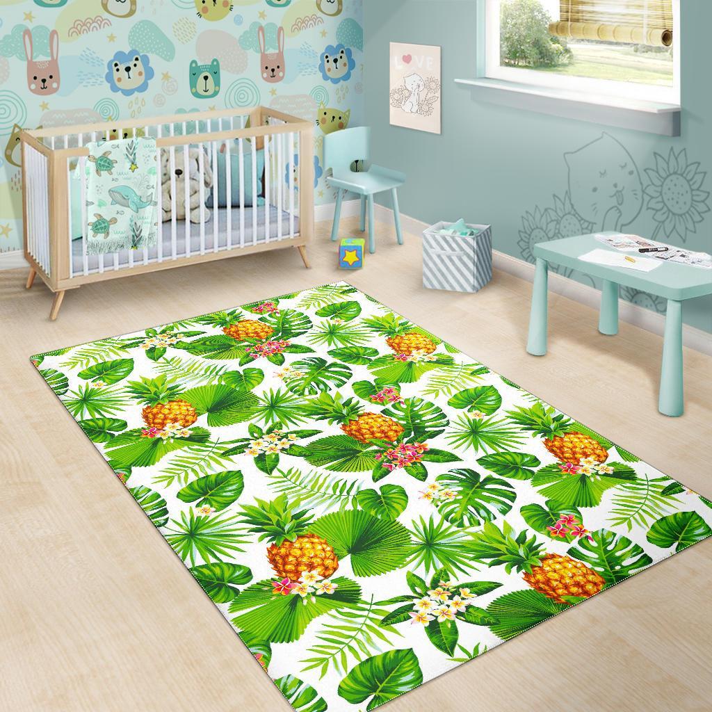 Aloha Hawaiian Pineapple Pattern Print Area Rug