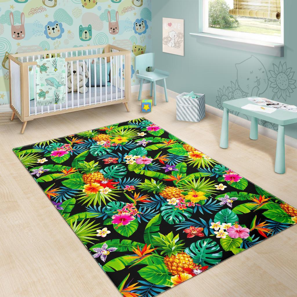 Aloha Hawaiian Tropical Pattern Print Area Rug