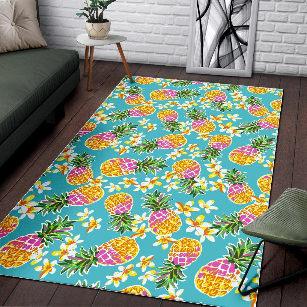 Aloha Summer Pineapple Pattern Print Area Rug