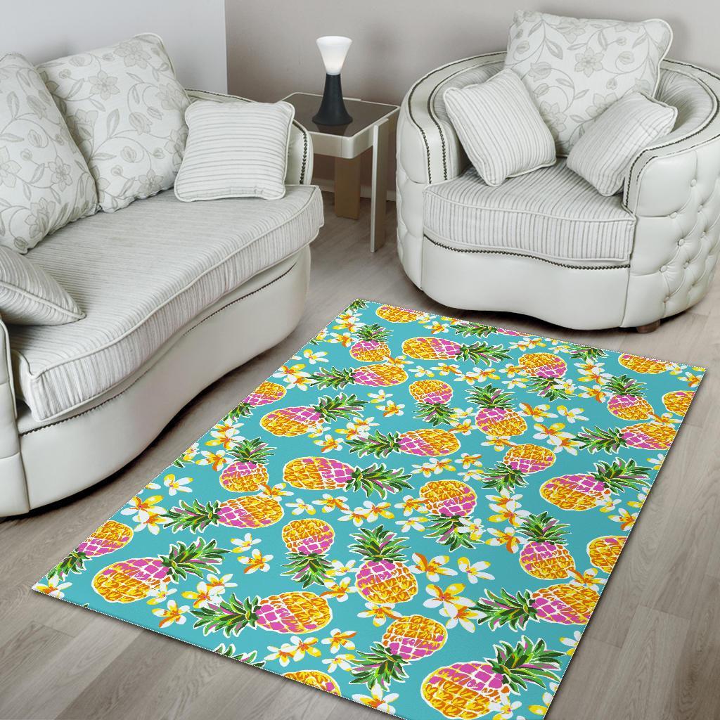 Aloha Summer Pineapple Pattern Print Area Rug