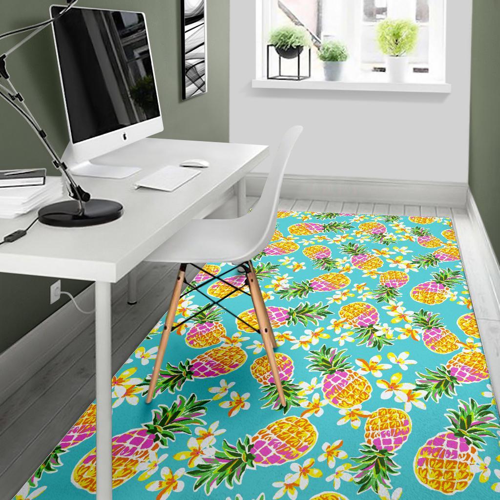 Aloha Summer Pineapple Pattern Print Area Rug