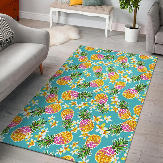 Aloha Summer Pineapple Pattern Print Area Rug