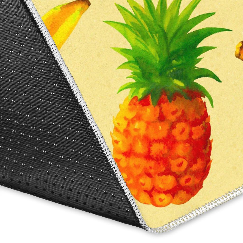 Banana Pineapple Pattern Print Area Rug