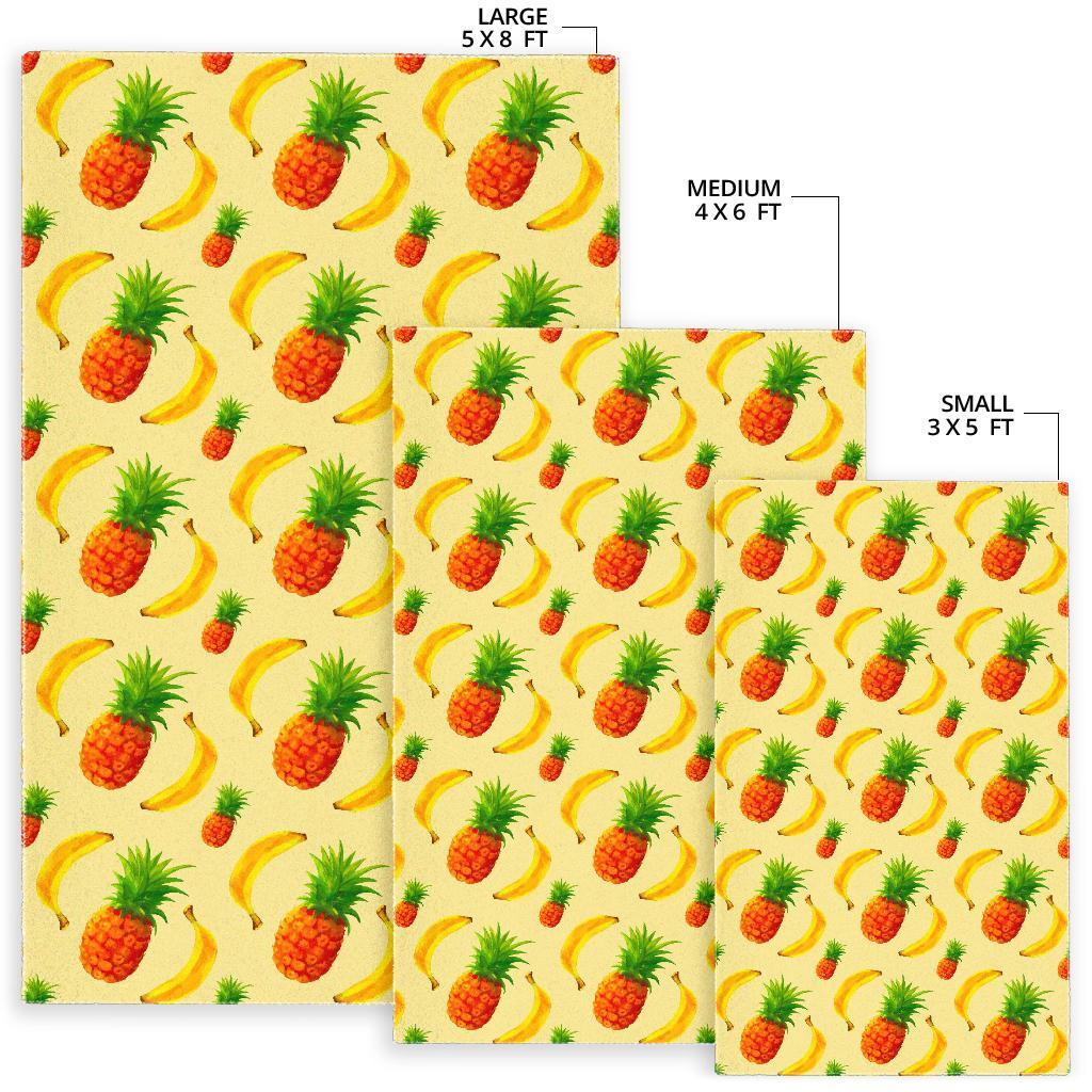 Banana Pineapple Pattern Print Area Rug