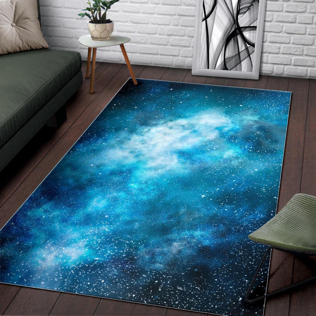 Blue Sky Universe Galaxy Space Print Area Rug