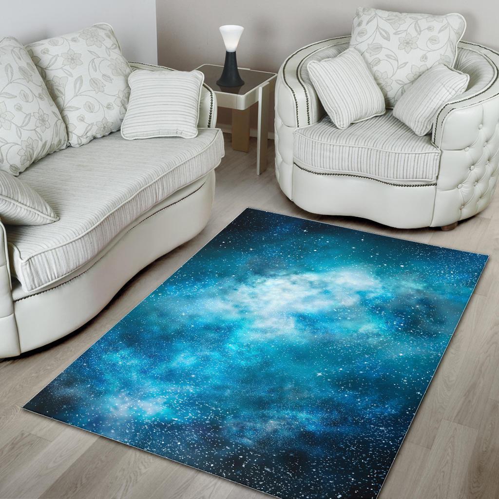 Blue Sky Universe Galaxy Space Print Area Rug