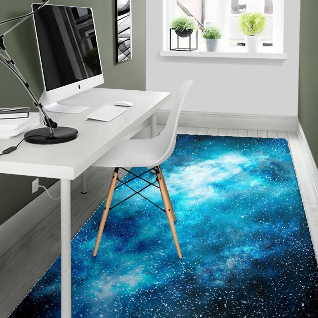 Blue Sky Universe Galaxy Space Print Area Rug