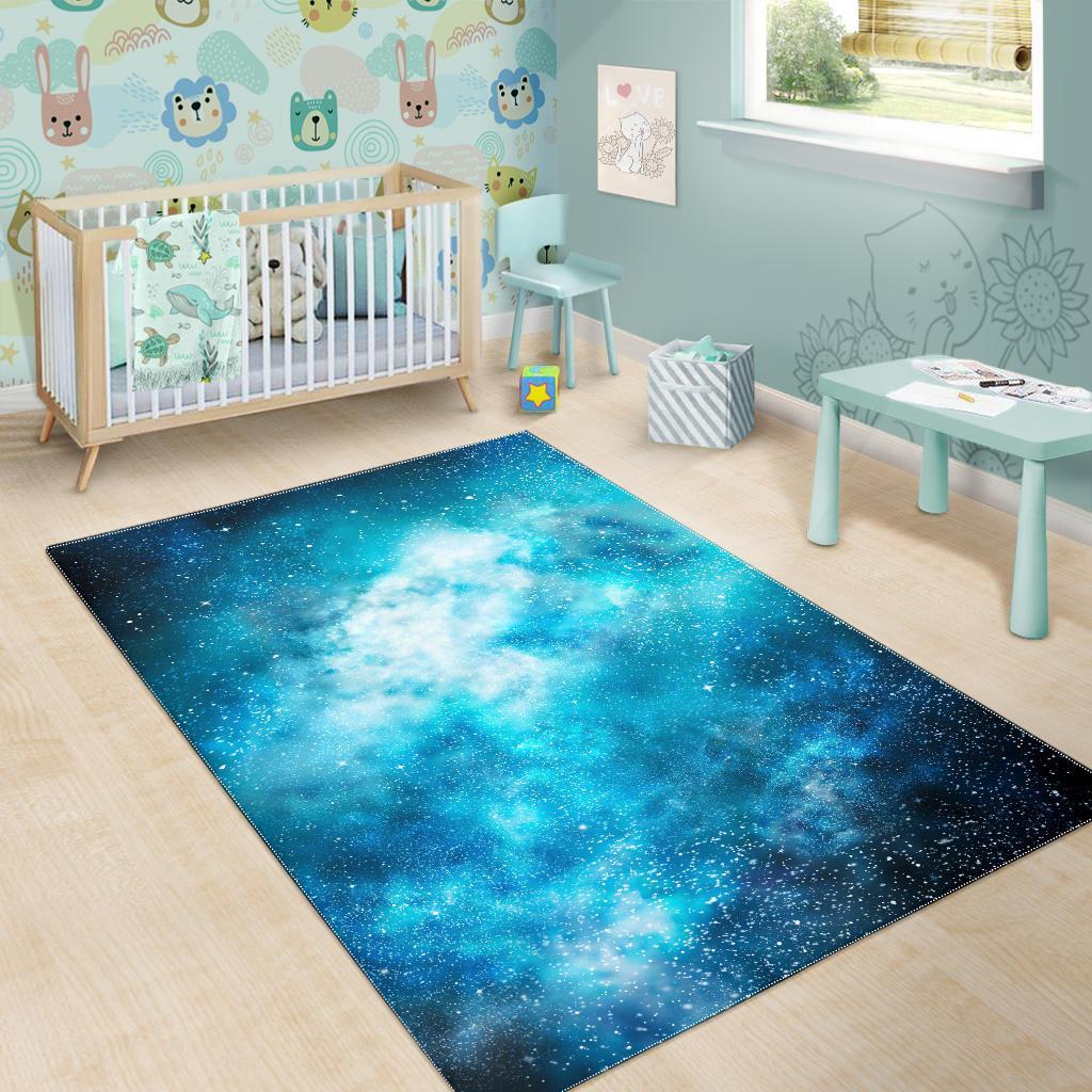 Blue Sky Universe Galaxy Space Print Area Rug