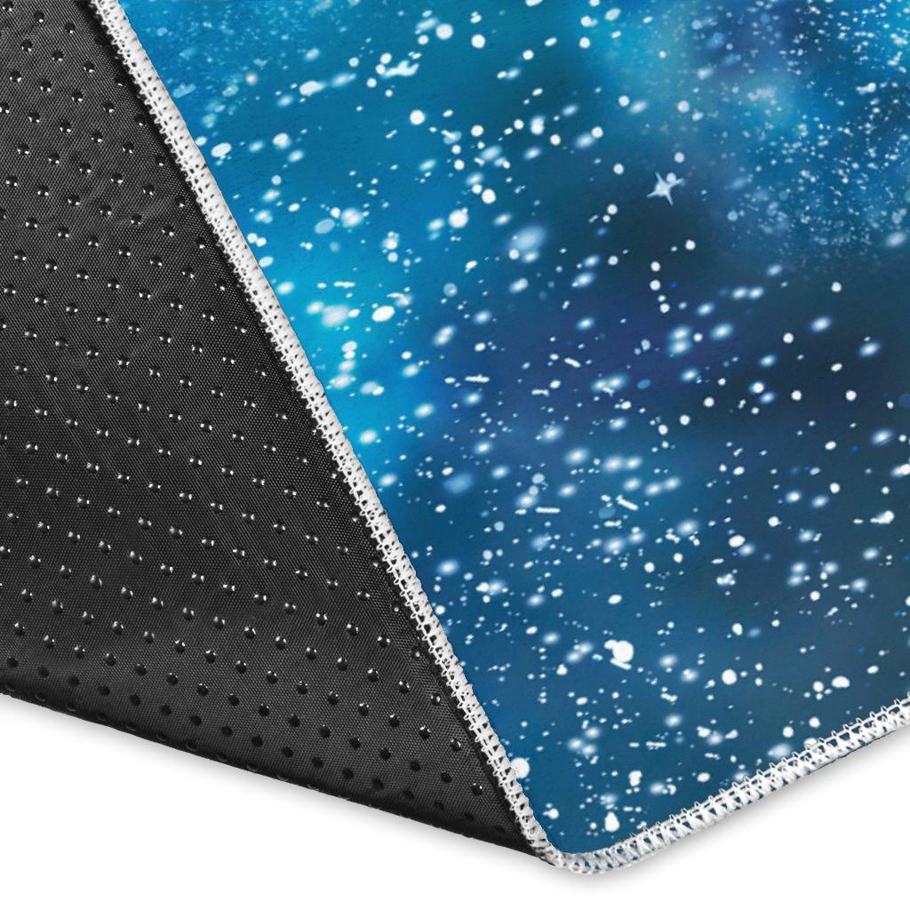 Blue Sky Universe Galaxy Space Print Area Rug