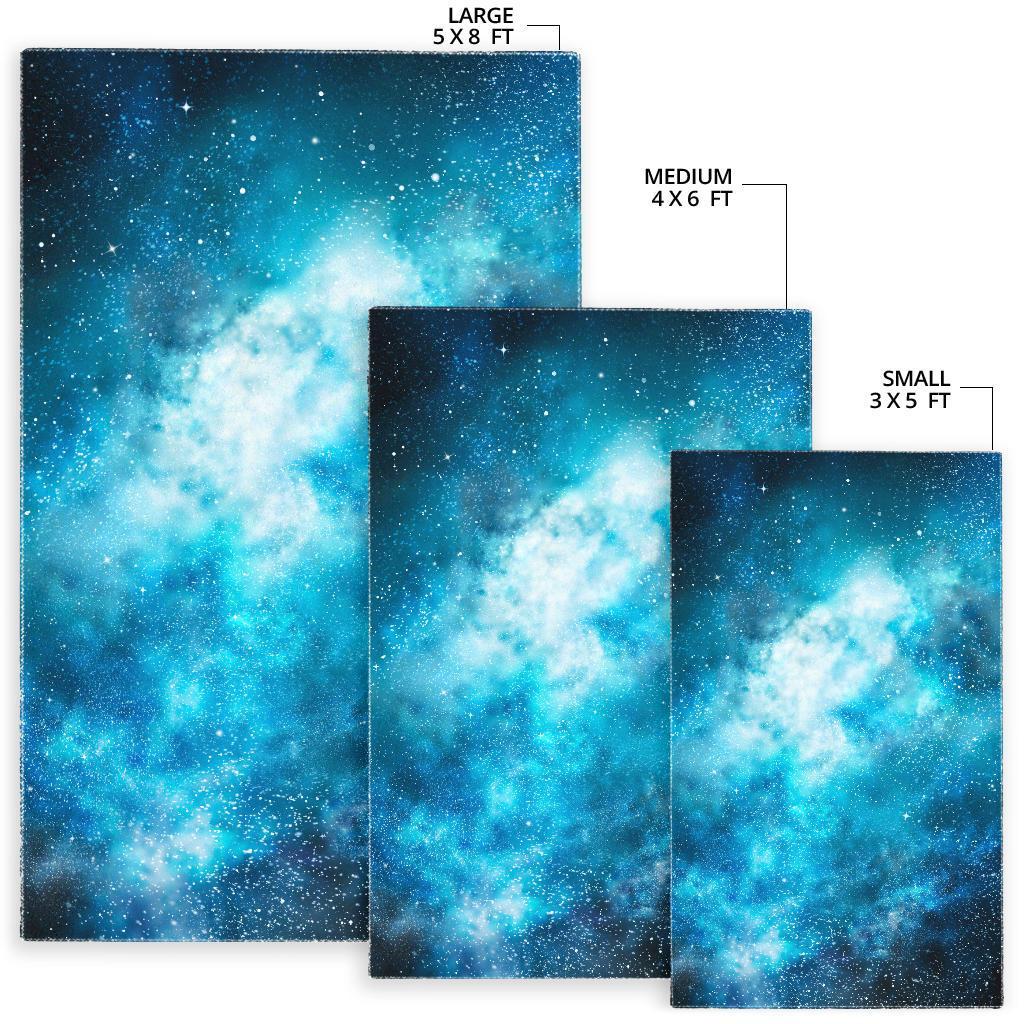 Blue Sky Universe Galaxy Space Print Area Rug