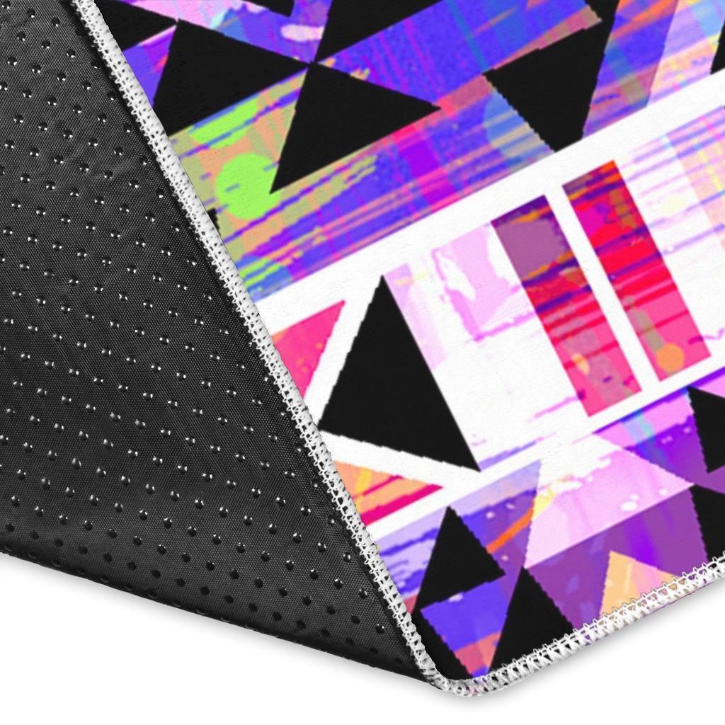 Colorful Aztec Pattern Print Area Rug