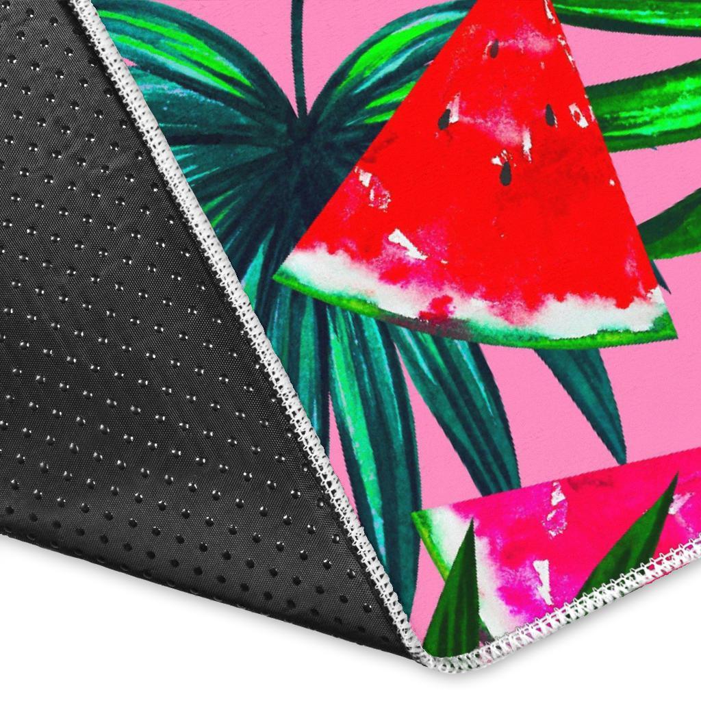 Colorful Leaf Watermelon Pattern Print Area Rug