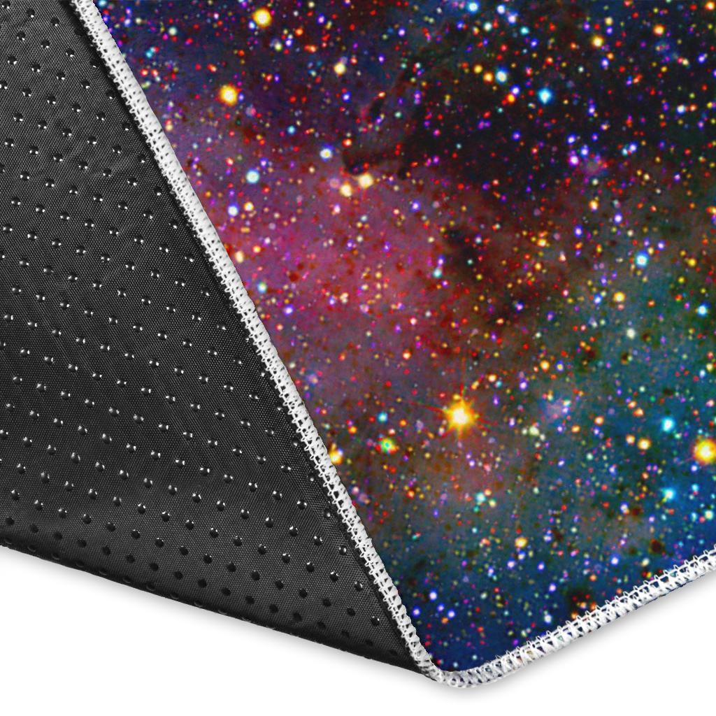 Colorful Nebula Galaxy Space Print Area Rug