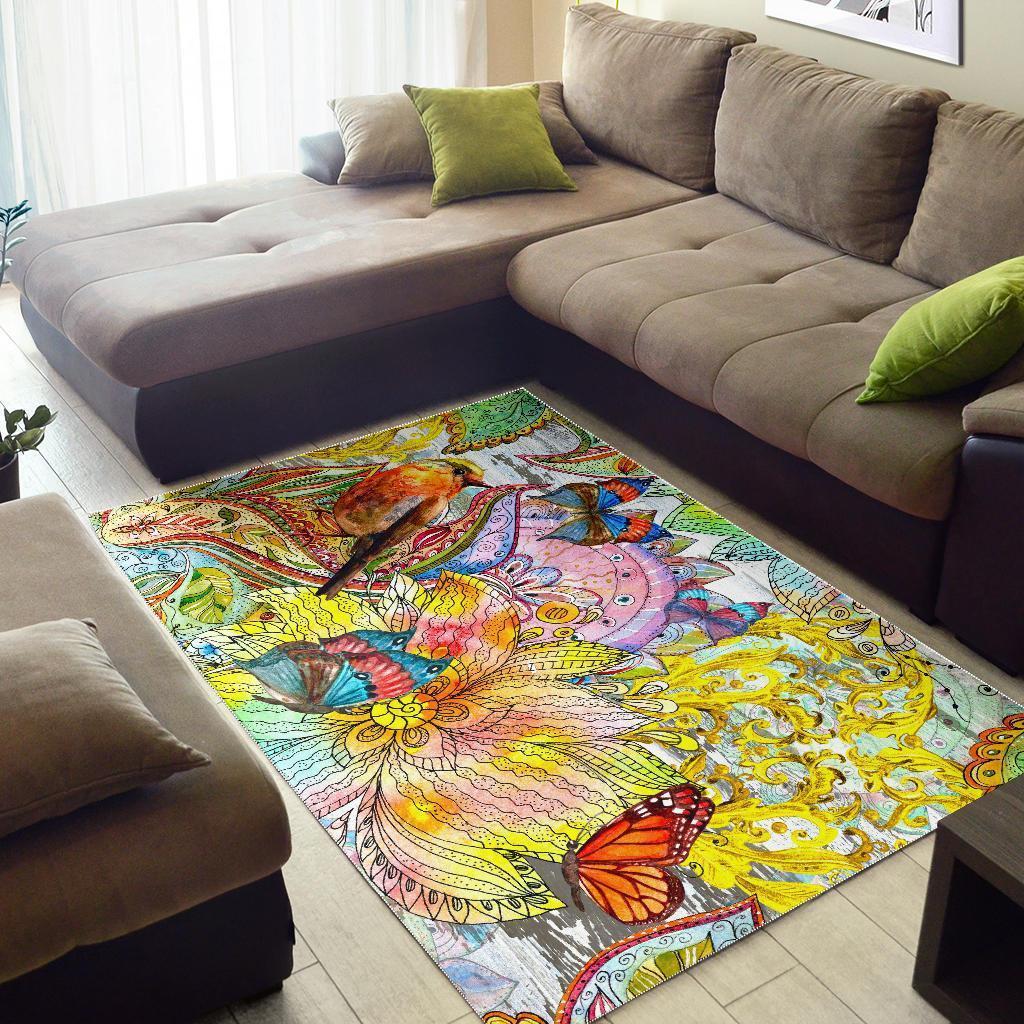 Colors Of Spring Area Rug