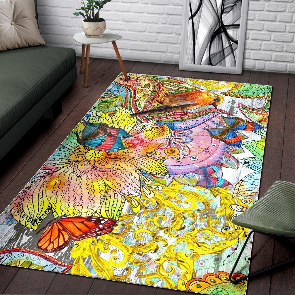 Colors Of Spring Area Rug