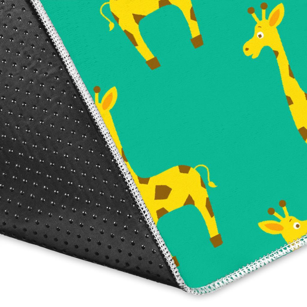 Cute Cartoon Giraffe Pattern Print Area Rug