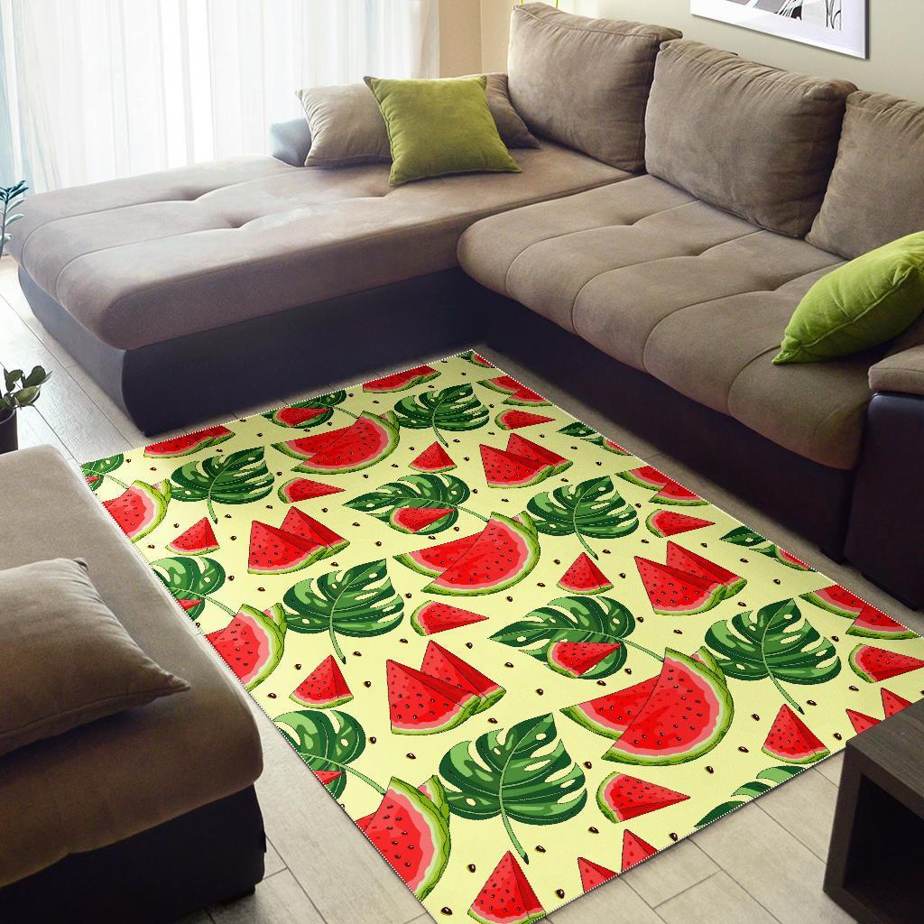 Cute Tropical Watermelon Pattern Print Area Rug