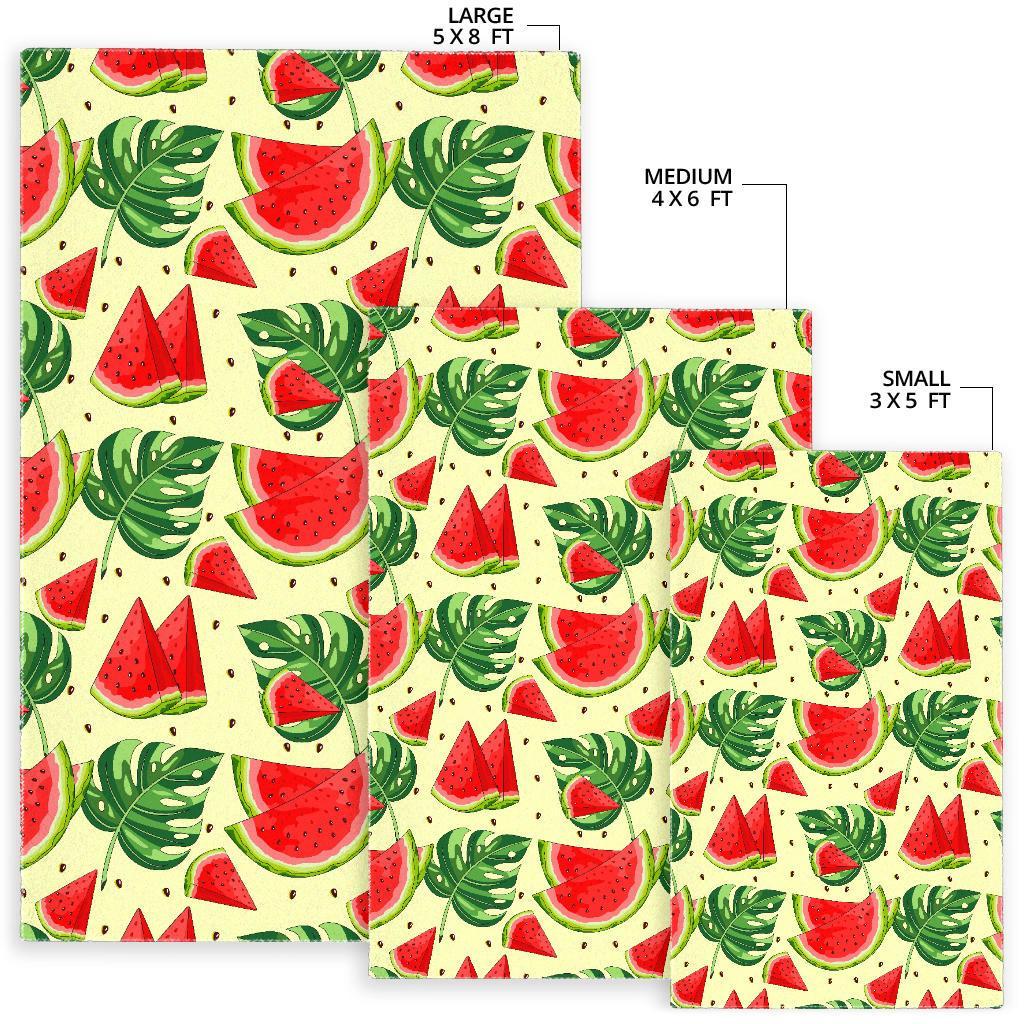 Cute Tropical Watermelon Pattern Print Area Rug