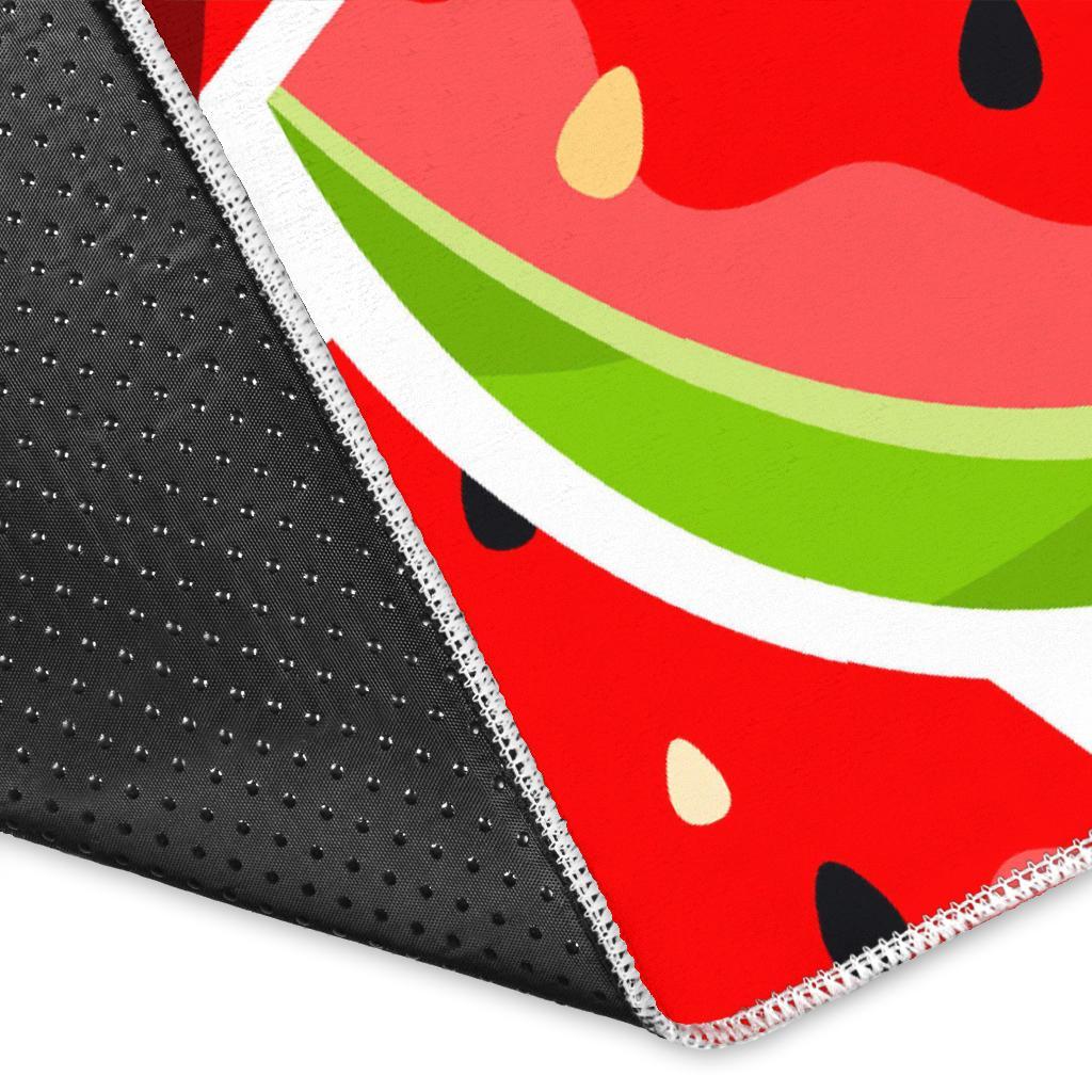 Cute Watermelon Slices Pattern Print Area Rug