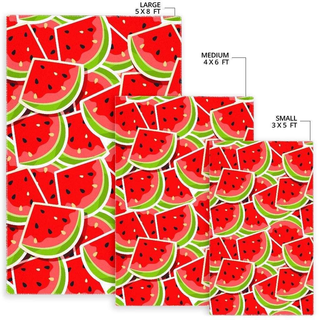 Cute Watermelon Slices Pattern Print Area Rug