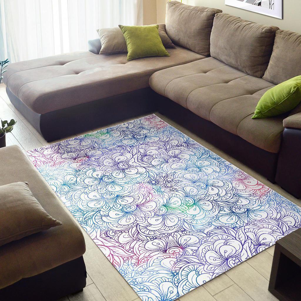 Delicate Flowers Area Rug