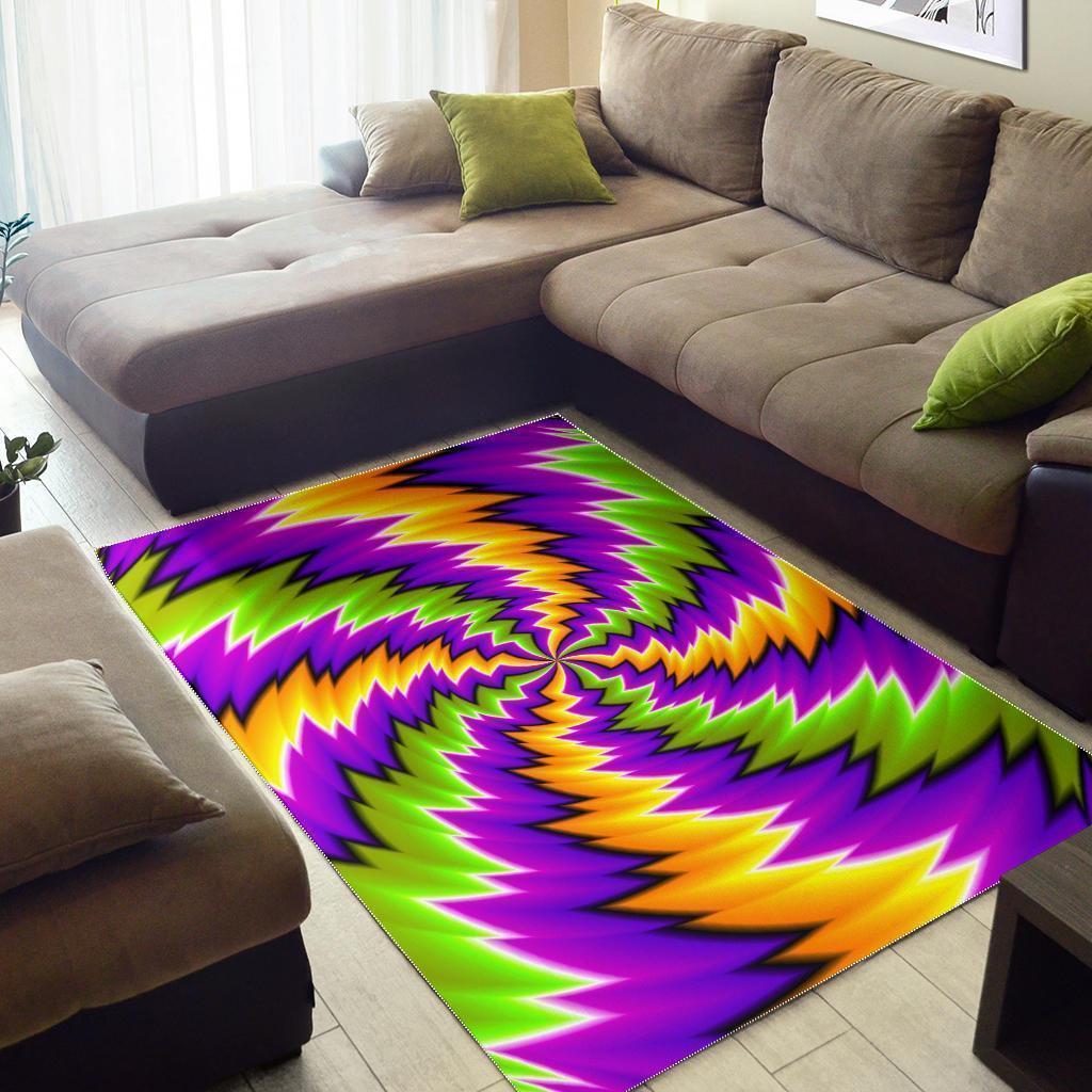 Dizzy Vortex Moving Optical Illusion Area Rug