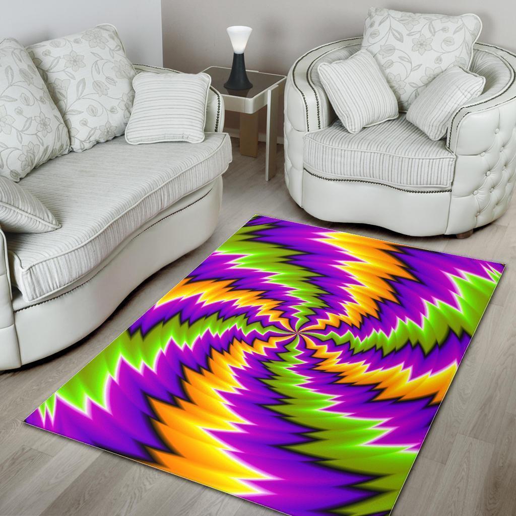 Dizzy Vortex Moving Optical Illusion Area Rug
