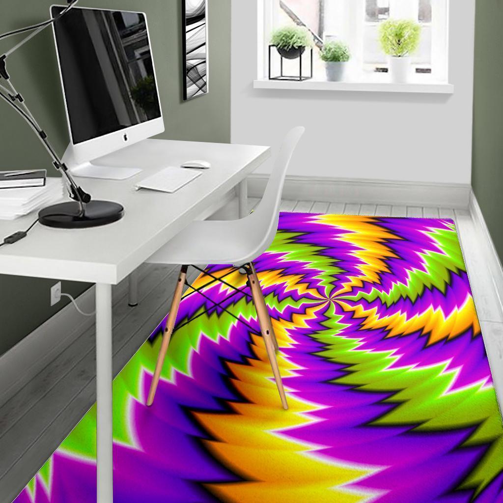 Dizzy Vortex Moving Optical Illusion Area Rug