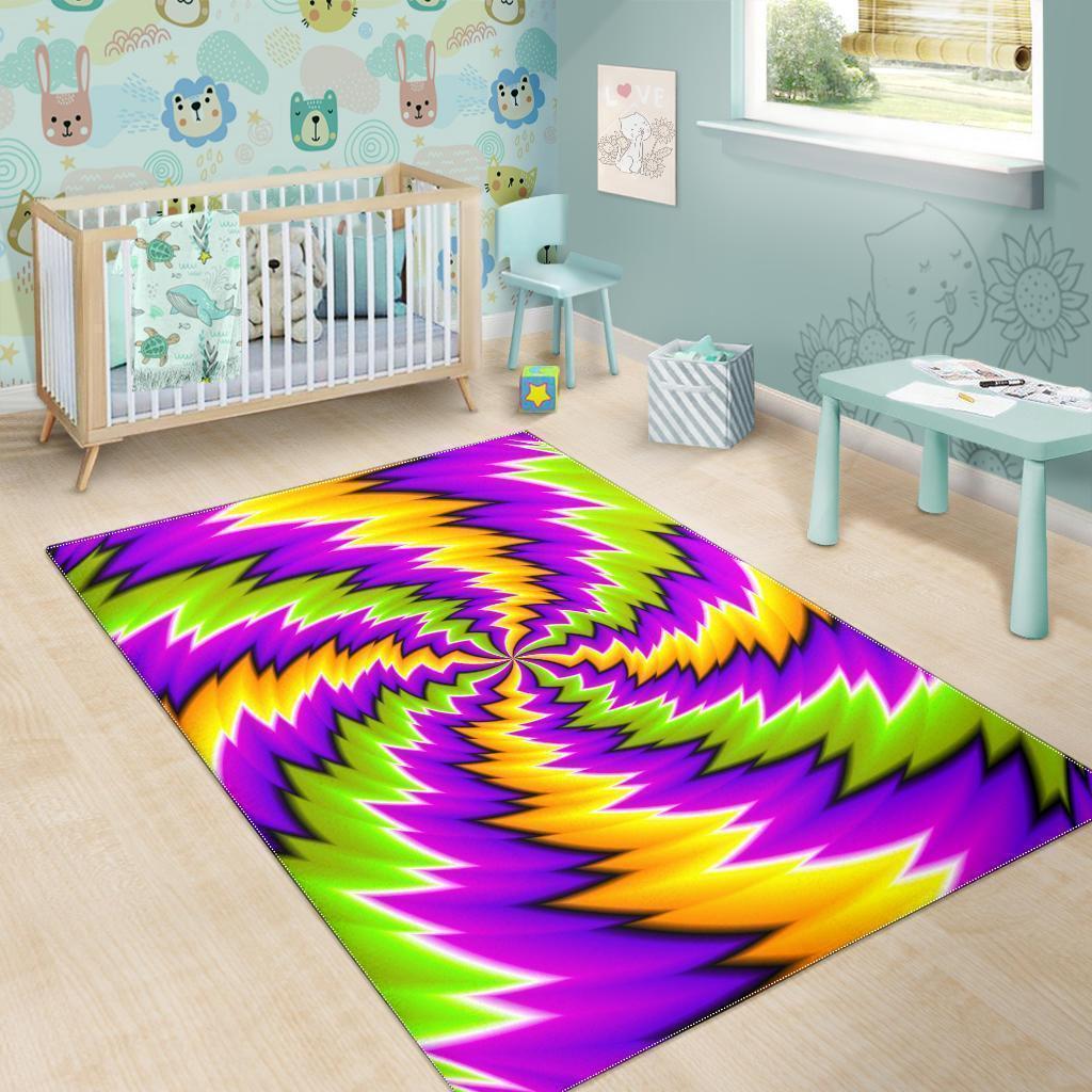 Dizzy Vortex Moving Optical Illusion Area Rug