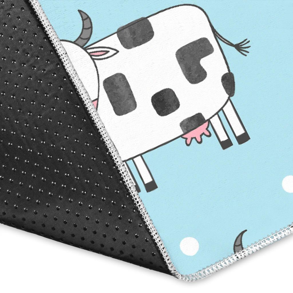 Doodle Cow Pattern Print Area Rug