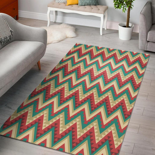 Zigzag Chevron Pattern Area Rug