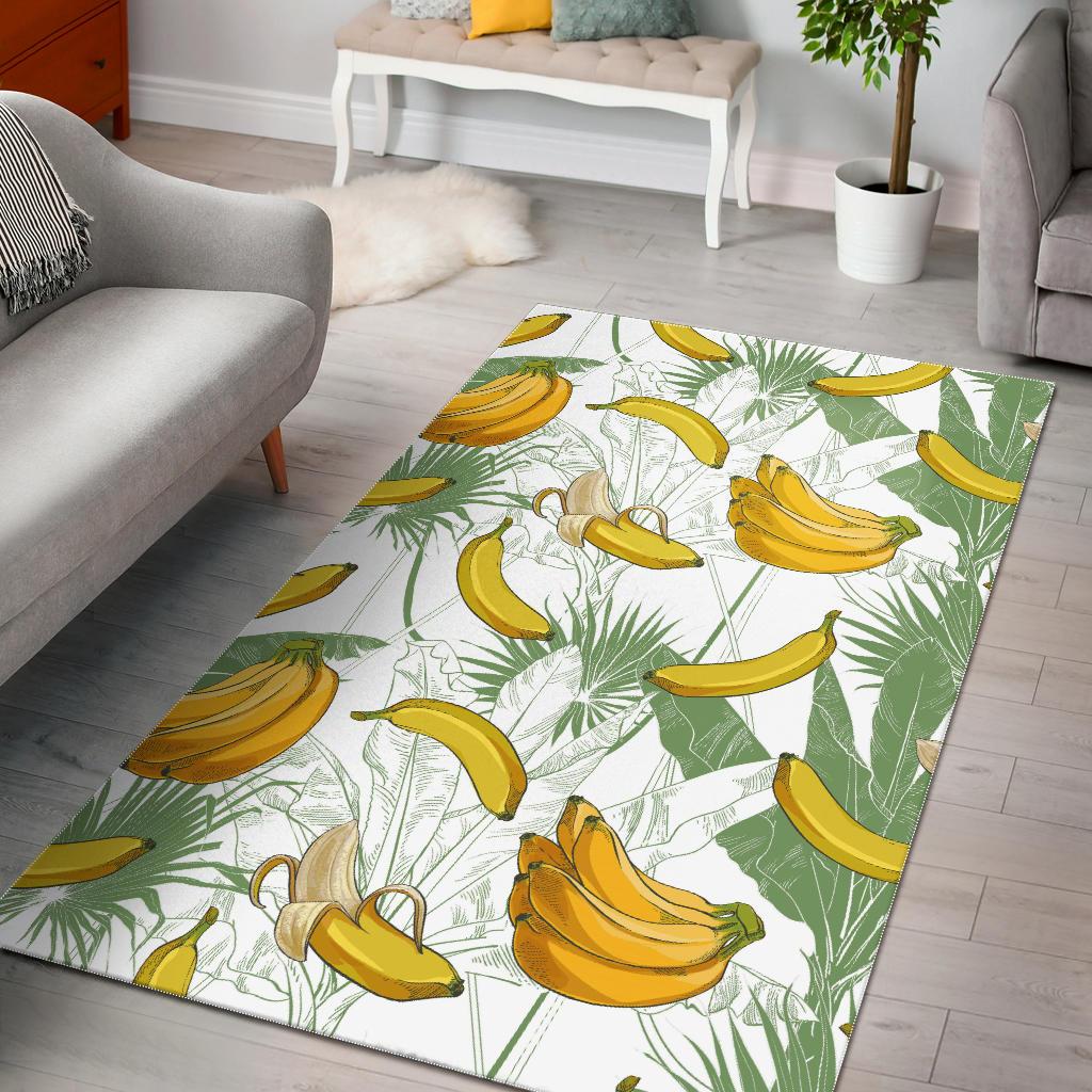 Banana Pattern Background Area Rug