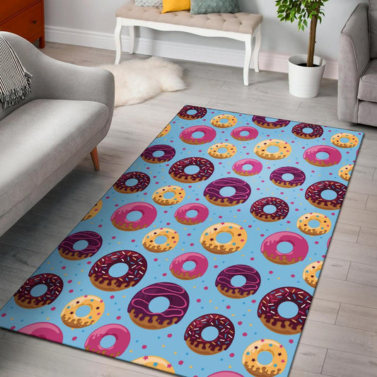 Donut Pattern Print Design DN07 Area Rugs