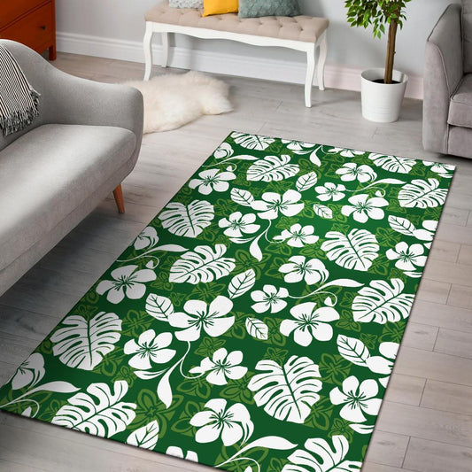 Hawaiian Themed Pattern Print Design H016 Area Rugs