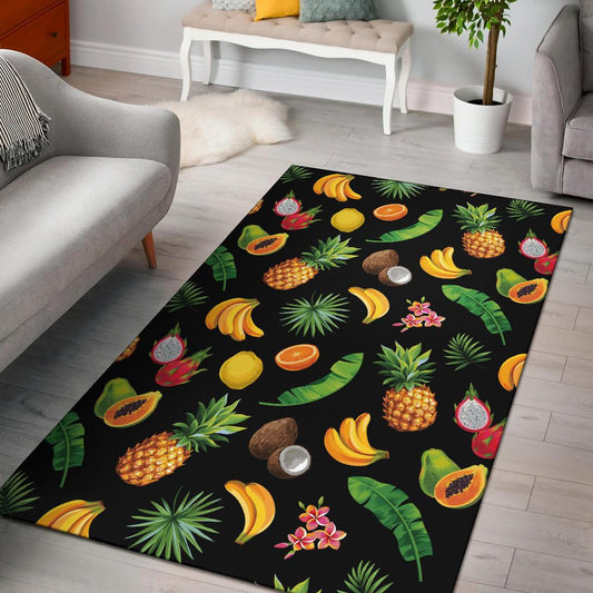 Tropical Fruits Pattern Print Design TF03 Area Rugs