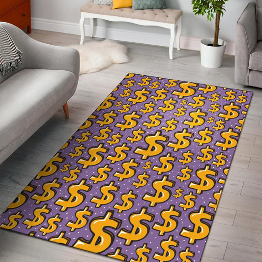 Dollar Pattern Print Design DO01 Area Rugs