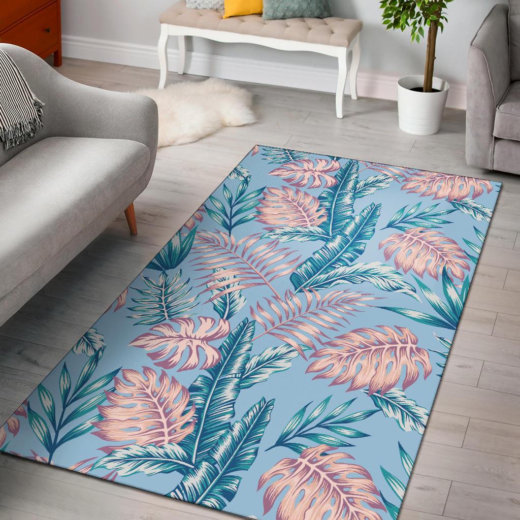 Tropical Flower Pattern Print Design TF01 Area Rugs