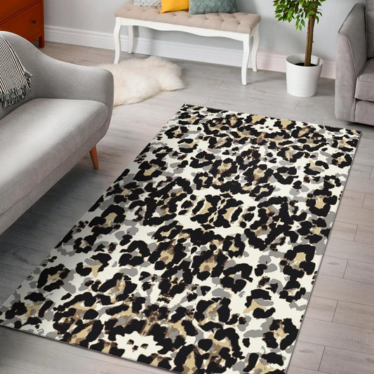 Leopard Skin Pattern Area Rug