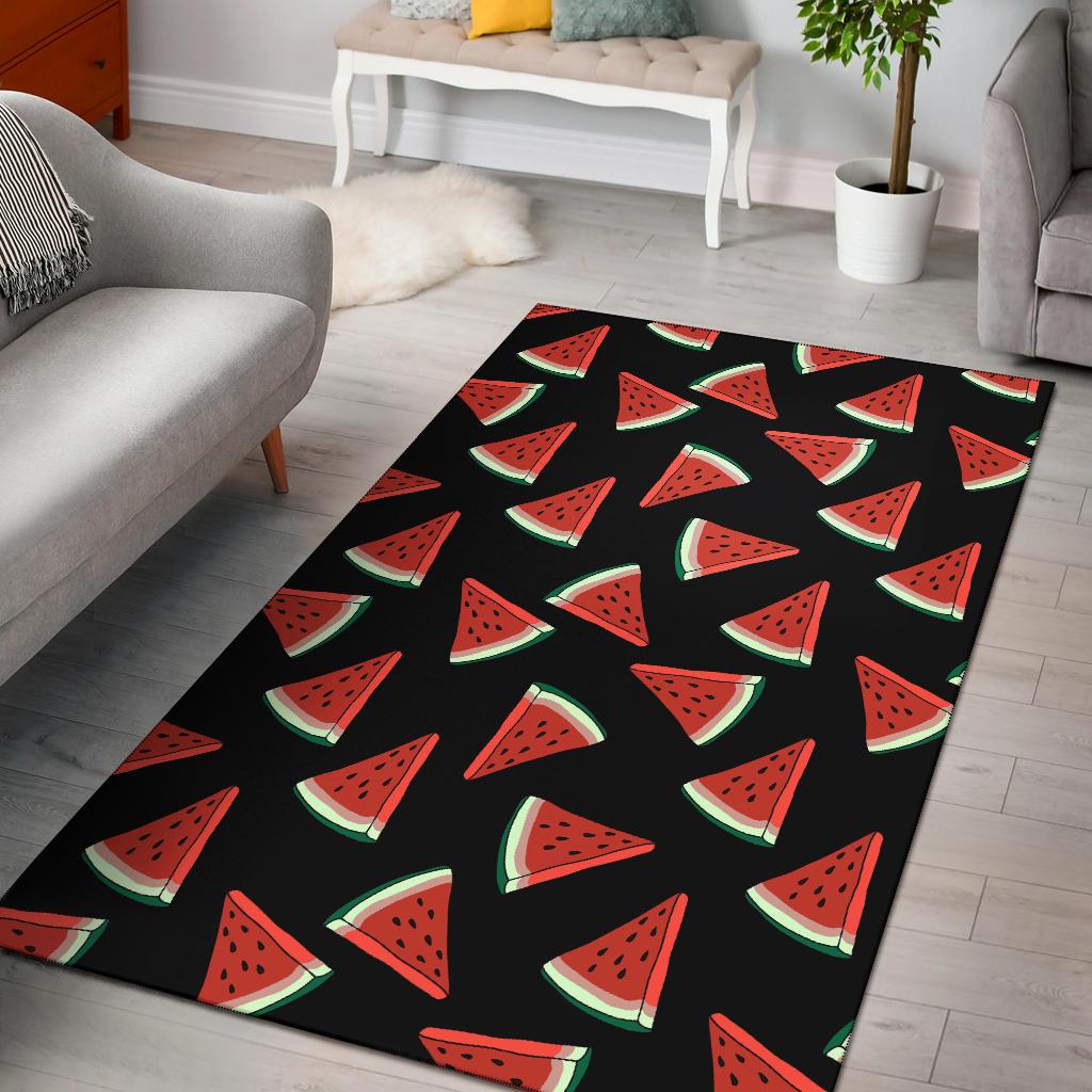 Watermelon Pattern Print Design WM01 Area Rugs