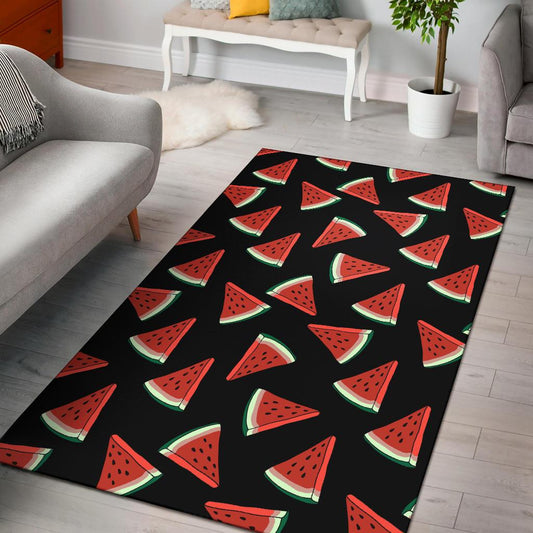 Watermelon Pattern Print Design WM01 Area Rugs