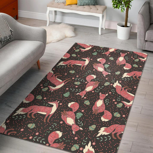 Fox Tribal Nut Pattern Area Rug
