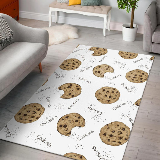 Sketch style cookie pattern Area Rug