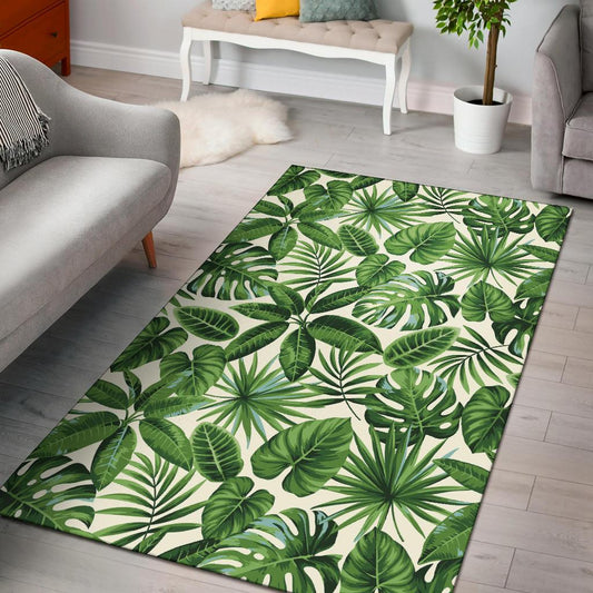 Tropical Flower Pattern Print Design TF013 Area Rugs