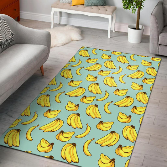 Banana Pattern Print Design BA04 Area Rugs