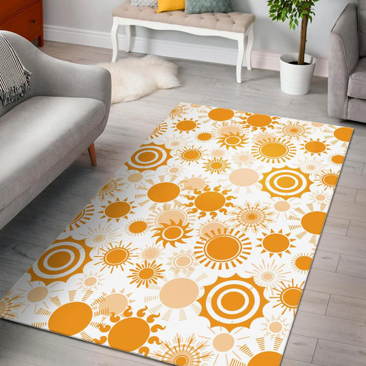 Sun design pattern Area Rug