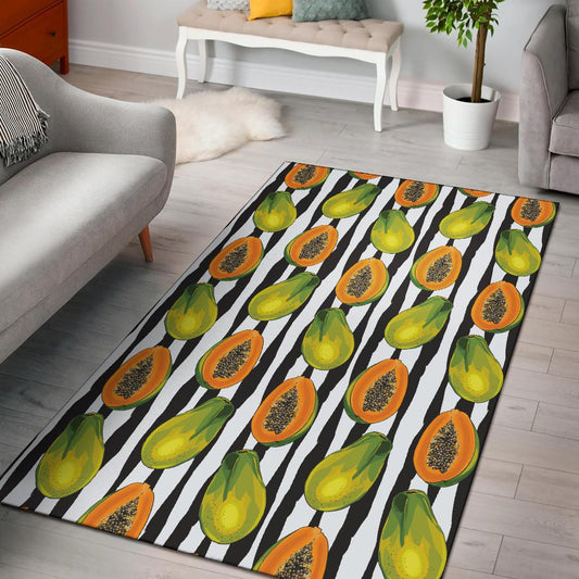 Papaya Pattern Print Design PP01 Area Rugs